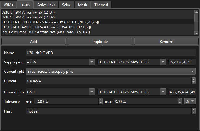 The load editor